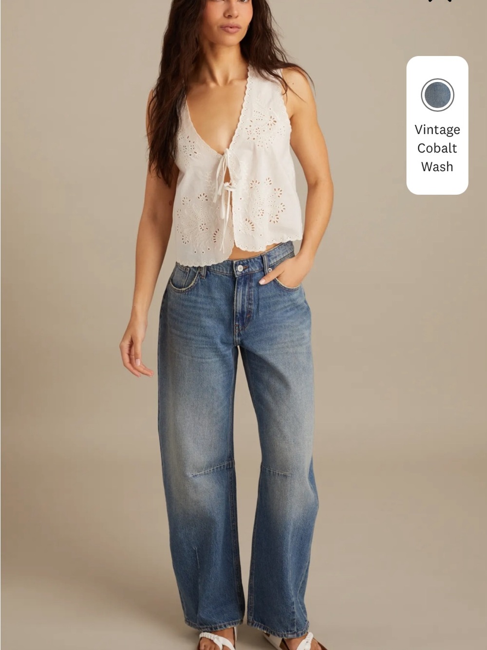 Lucky | Wide Leg Women Jeans in Vintage Cobalt Wash